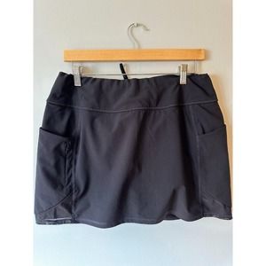 ATHLETA Running Skort Skirt Black Size Medium M New Pickleball